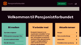 What Pensjonistforbundet.no website looked like in 2016 (7 years ago)