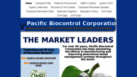 What Pacificbiocontrol.com website looked like in 2016 (7 years ago)