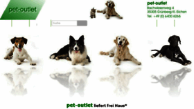 What Pet-outlet.de website looked like in 2016 (7 years ago)
