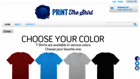What Printtheshirt.com website looked like in 2016 (7 years ago)