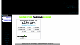 What Parkour-online.com website looked like in 2016 (7 years ago)