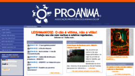 What Proanima.org.br website looked like in 2016 (7 years ago)