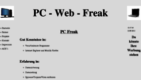 What Pc-web-freak.at website looked like in 2016 (7 years ago)
