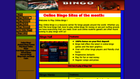 What Playonlinebingo.com website looked like in 2016 (7 years ago)