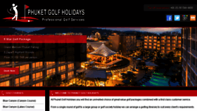 What Phuketgolfholidays.com website looked like in 2016 (7 years ago)