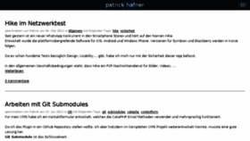 What Patrickhafner.de website looked like in 2016 (7 years ago)