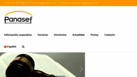 What Panasef.com website looked like in 2016 (7 years ago)