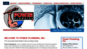 What Plumbpower.com website looked like in 2016 (7 years ago)