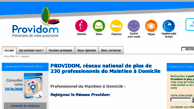 What Providom.fr website looked like in 2016 (7 years ago)