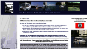 What Paulundpeter.de website looked like in 2016 (8 years ago)