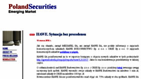 What Polandsecurities.com website looked like in 2016 (7 years ago)