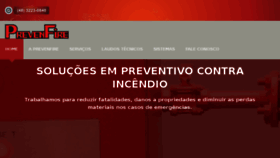 What Prevenfire.com.br website looked like in 2016 (7 years ago)