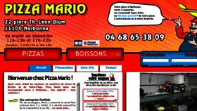 What Pizza-mario-narbonne.fr website looked like in 2016 (7 years ago)