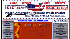 What Pressurewashoutlet.com website looked like in 2016 (7 years ago)