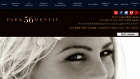 What Park56dental.com website looked like in 2016 (7 years ago)
