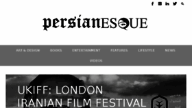 What Persianesque.com website looked like in 2016 (7 years ago)