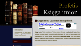 What Profetis.pl website looked like in 2016 (7 years ago)