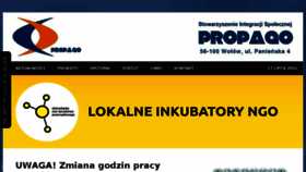 What Propago.org.pl website looked like in 2016 (7 years ago)