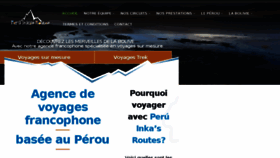 What Peruinkasroutes.com website looked like in 2016 (7 years ago)