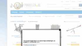 What Pingelen.nl website looked like in 2016 (7 years ago)