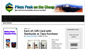 What Pikespeakonthecheap.com website looked like in 2016 (7 years ago)