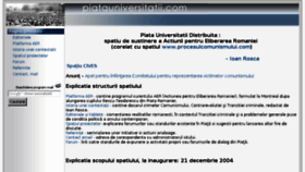 What Piatauniversitatii.com website looked like in 2016 (7 years ago)