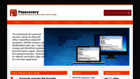 What Passcovery.com website looked like in 2016 (7 years ago)