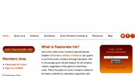 What Passionateink.org website looked like in 2016 (7 years ago)