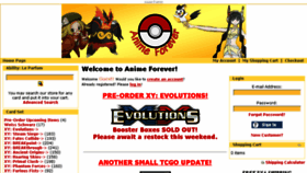 What Pokemonforever.net website looked like in 2016 (7 years ago)