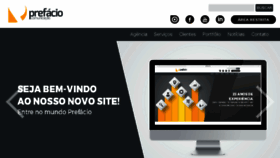 What Prefacio.com.br website looked like in 2016 (7 years ago)