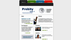 What Probitysoft.in website looked like in 2016 (7 years ago)