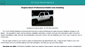 What Protouchmobiledetail.com website looked like in 2016 (7 years ago)