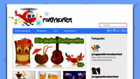 What Partykopter.de website looked like in 2016 (7 years ago)