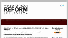 What Paparazzi-reform.org website looked like in 2016 (7 years ago)