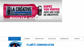 What Planete-communication.fr website looked like in 2016 (7 years ago)