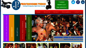 What Professionalvideo.in website looked like in 2016 (7 years ago)