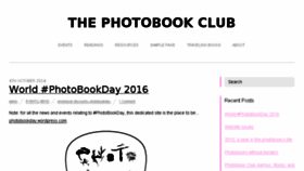 What Photobookclub.org website looked like in 2016 (7 years ago)