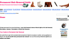 What Permanent-hair-removal-guide.com website looked like in 2016 (7 years ago)