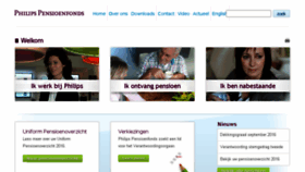 What Philipspensioenfonds.nl website looked like in 2016 (7 years ago)