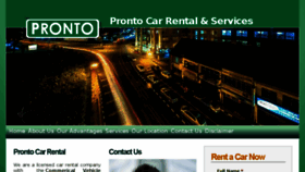 What Prontocarrental.com website looked like in 2016 (7 years ago)