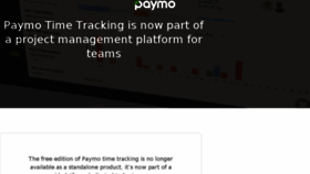 What Paymo.biz website looked like in 2016 (7 years ago)