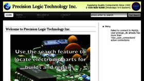 What Precisionlogicinc.net website looked like in 2016 (7 years ago)