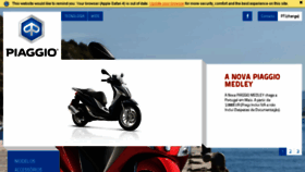What Piaggio.pt website looked like in 2016 (7 years ago)