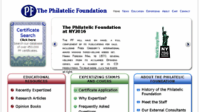 What Philatelicfoundation.org website looked like in 2016 (7 years ago)
