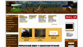 What Polnohospodari.sk website looked like in 2016 (7 years ago)