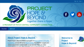 What Projectbeyondblue.com website looked like in 2016 (7 years ago)