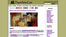 What Paperarts.com website looked like in 2016 (7 years ago)