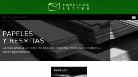 What Papeleraletter.com.ar website looked like in 2016 (7 years ago)