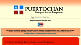 What Puertochan.org website looked like in 2016 (7 years ago)