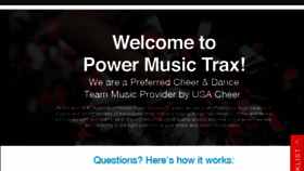 What Powermusictrax.com website looked like in 2016 (7 years ago)